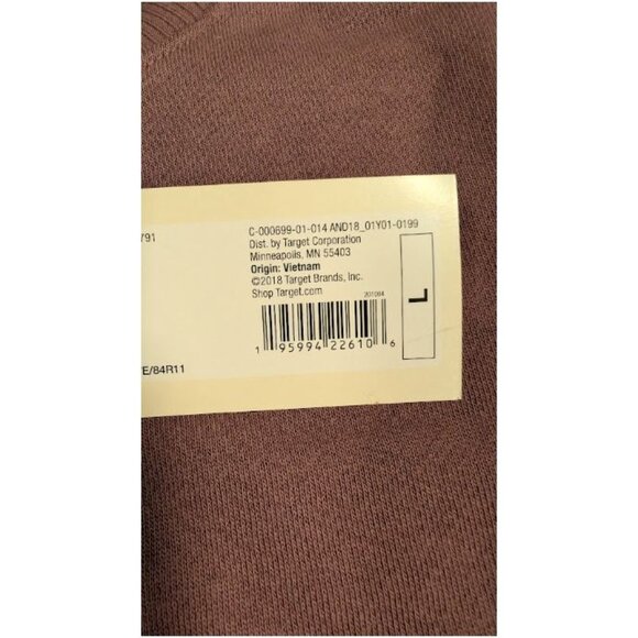 A New Day Women's Oversized Sweatshirt Mauve Size Large - Picture 3 of 3